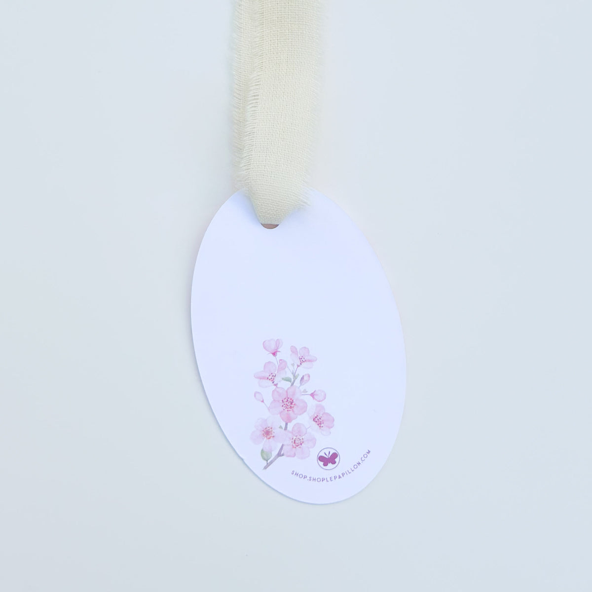 Blush Cherry Blossom - Oval Gift Tag
