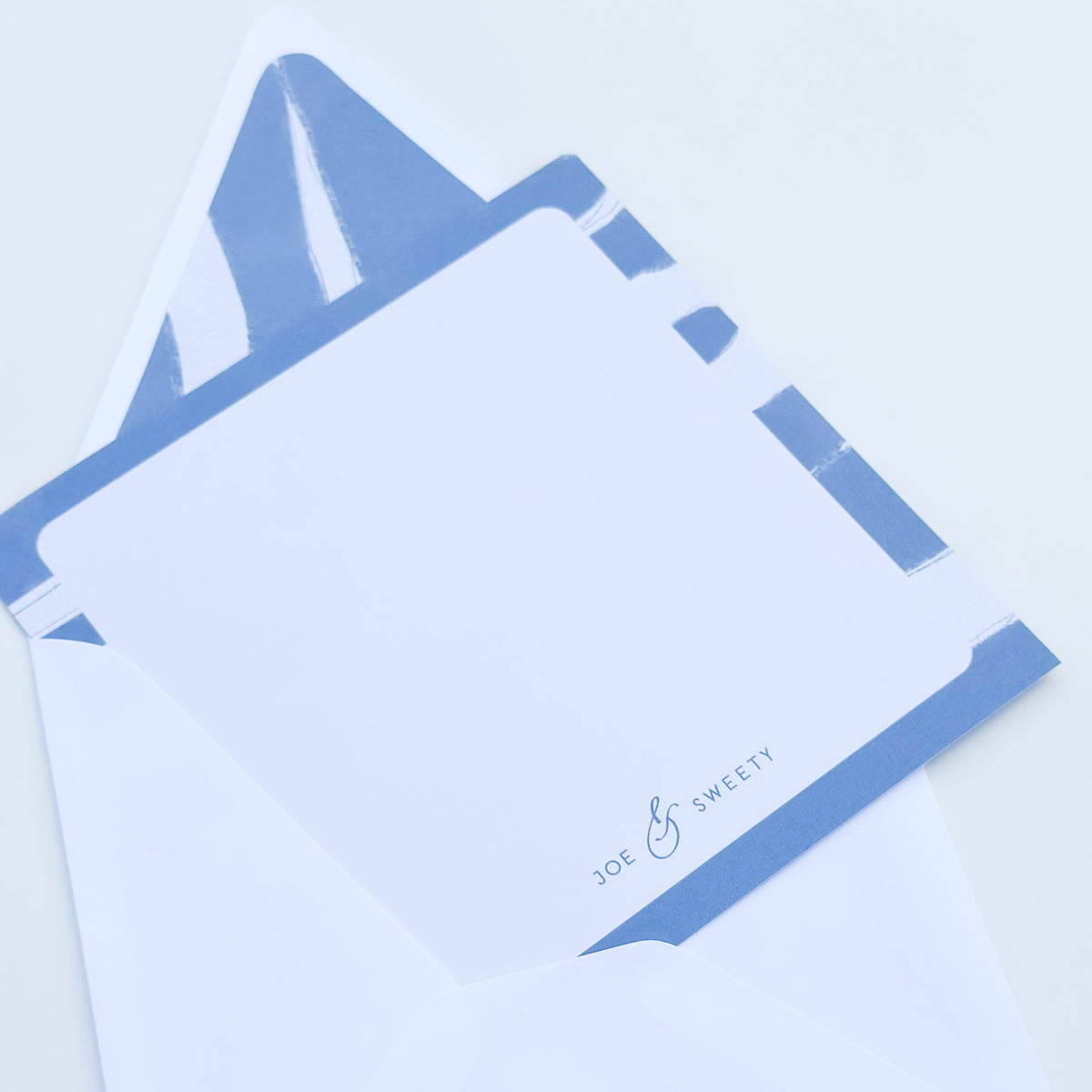 Coastal Brushstroke - Square Notecard & Envelope