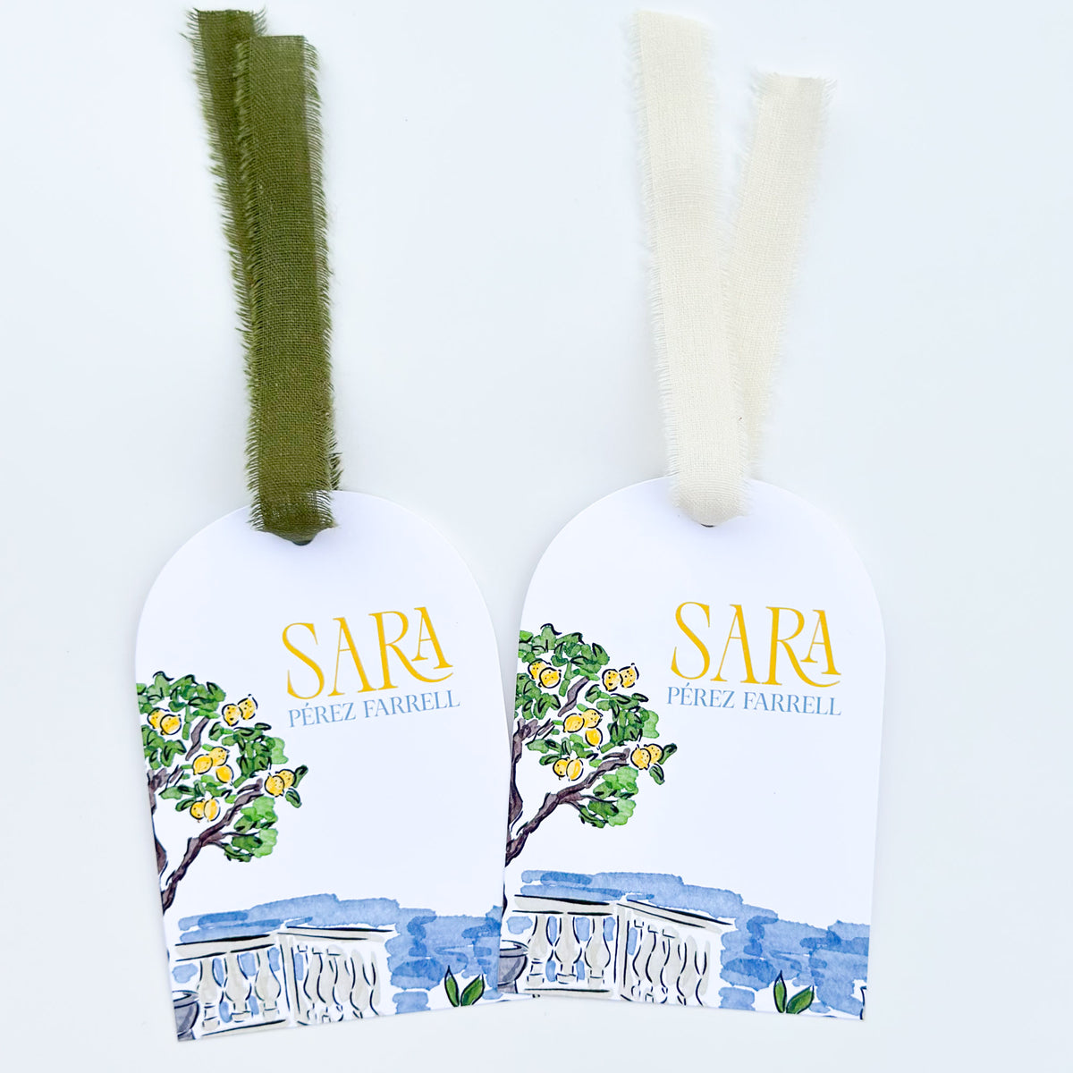 Mediterranean Lemon Grove - Arch Gift Tag