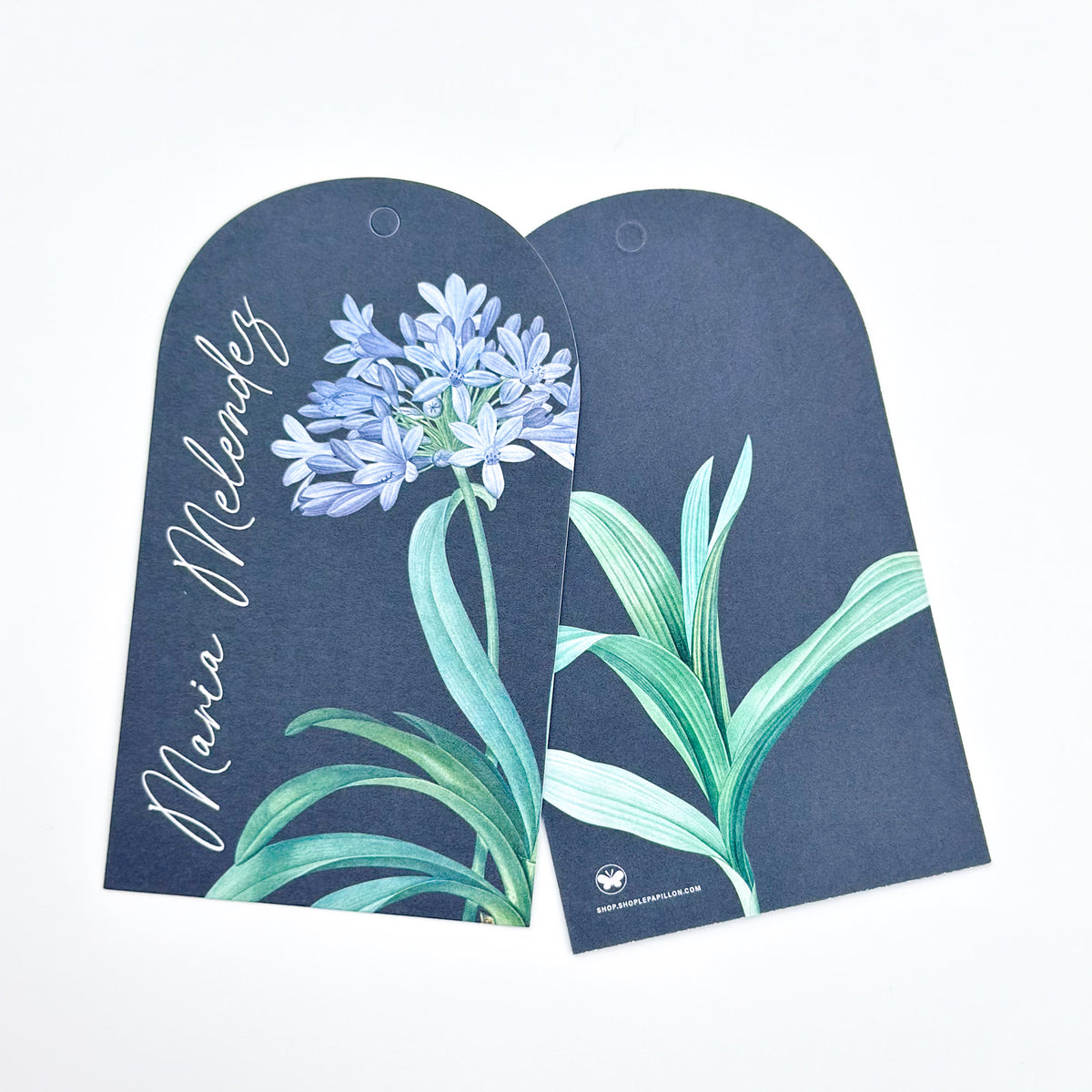 Botanical Midnight Blue - Arch Gift Tag