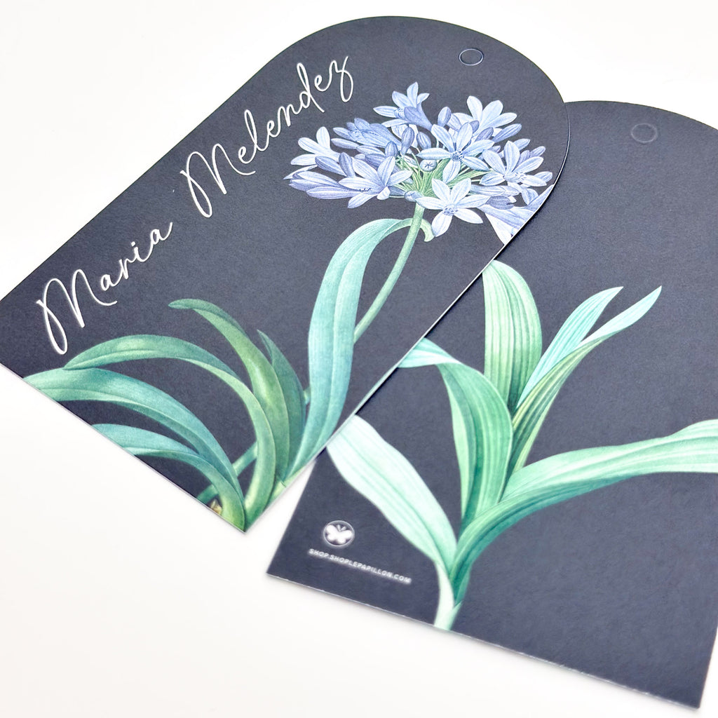 Botanical Midnight Blue - Arch Gift Tag
