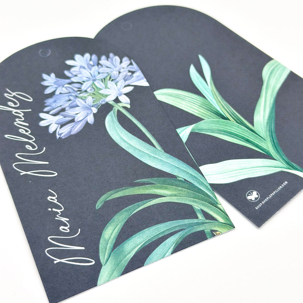 Botanical Midnight Blue - Arch Gift Tag