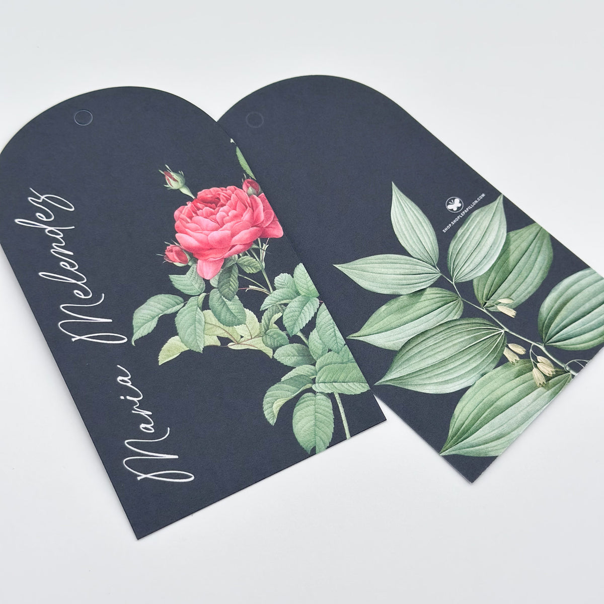 Botanical Midnight Rose - Arch Gift Tag