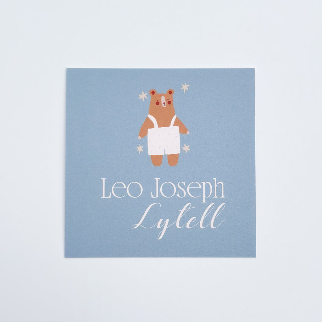 Baby Bear Square Card Set