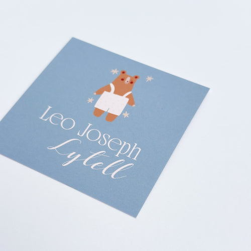 Baby Bear Square Card Set