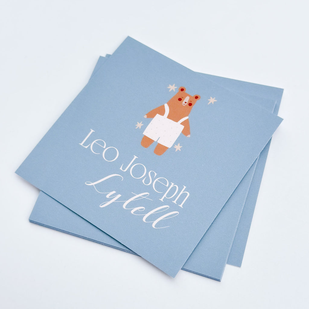 Baby Bear Square Card Set