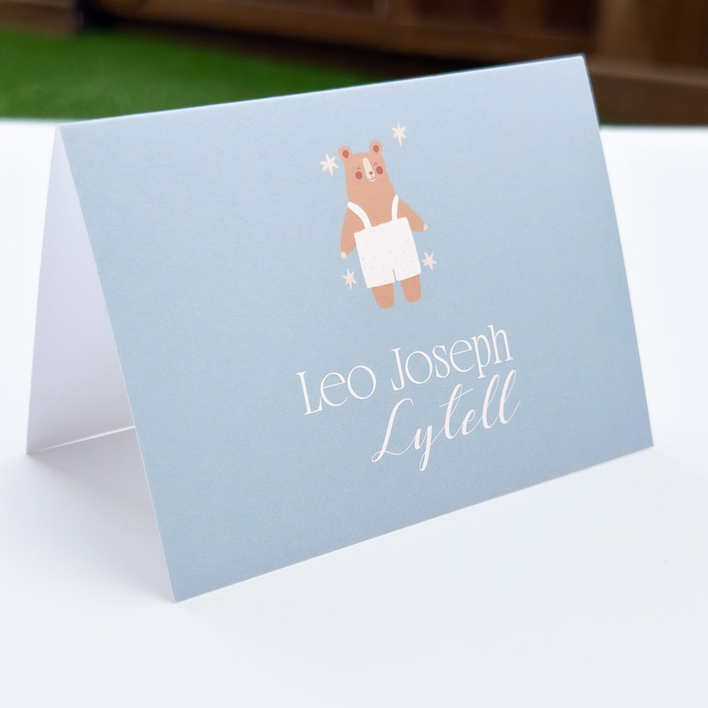 Baby Bear Folded Notecard & Envelope