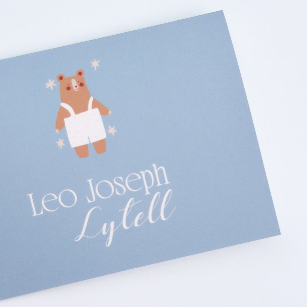 Baby Bear Folded Notecard & Envelope