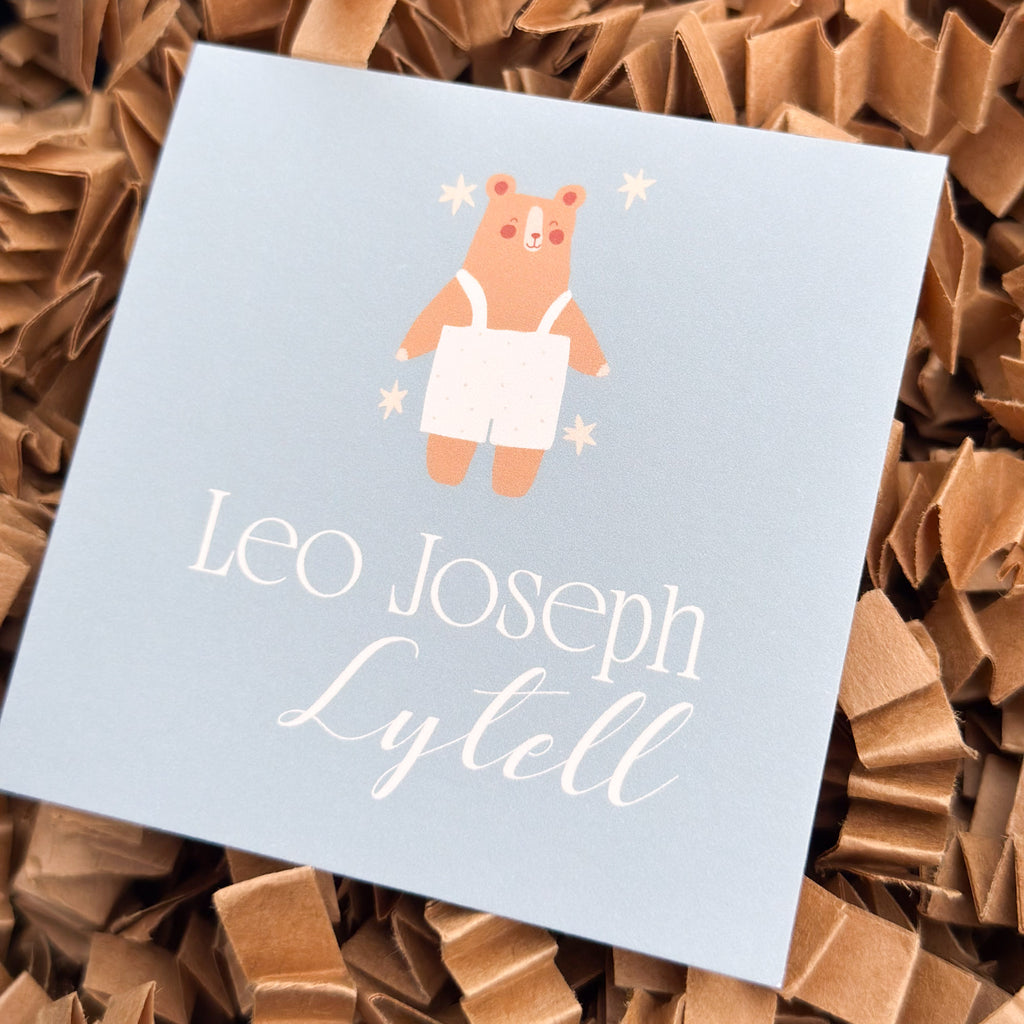 Baby Bear Square Card Set