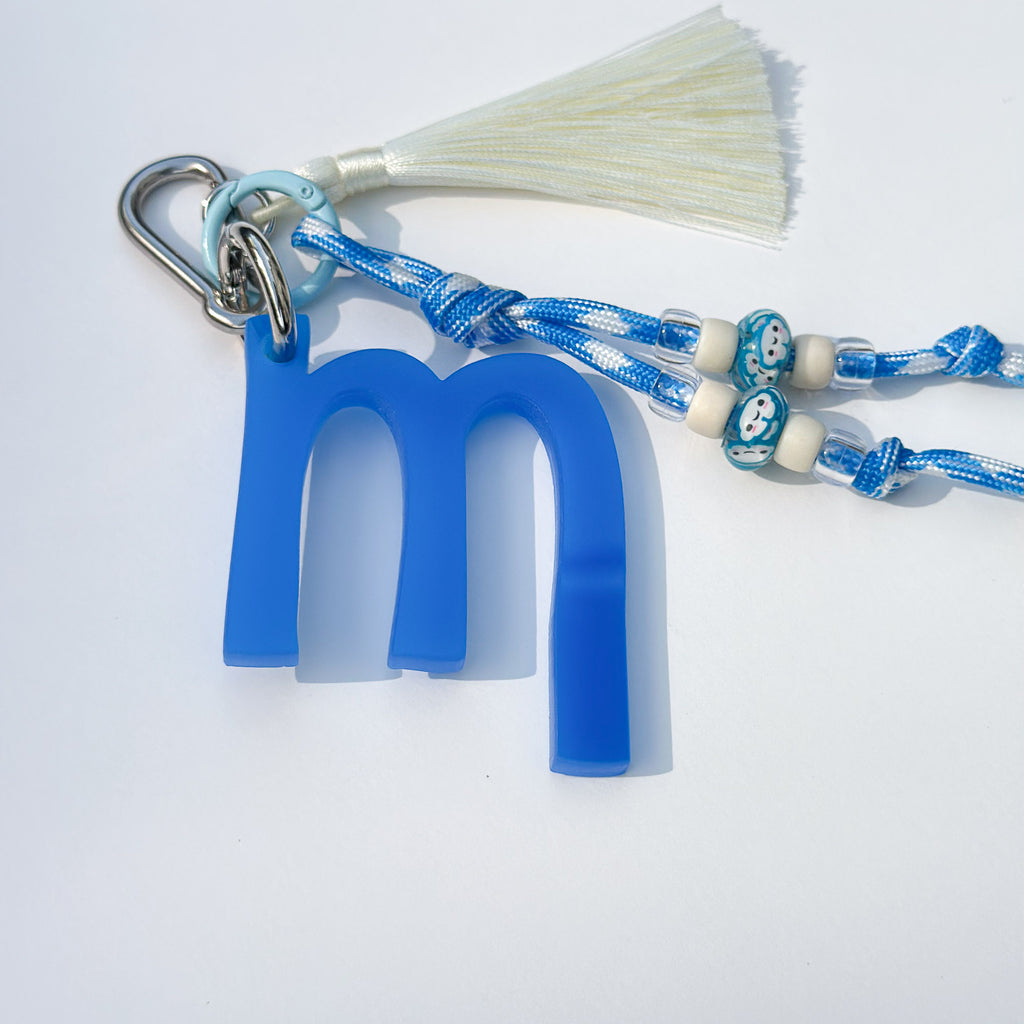 Letter Charm Blue