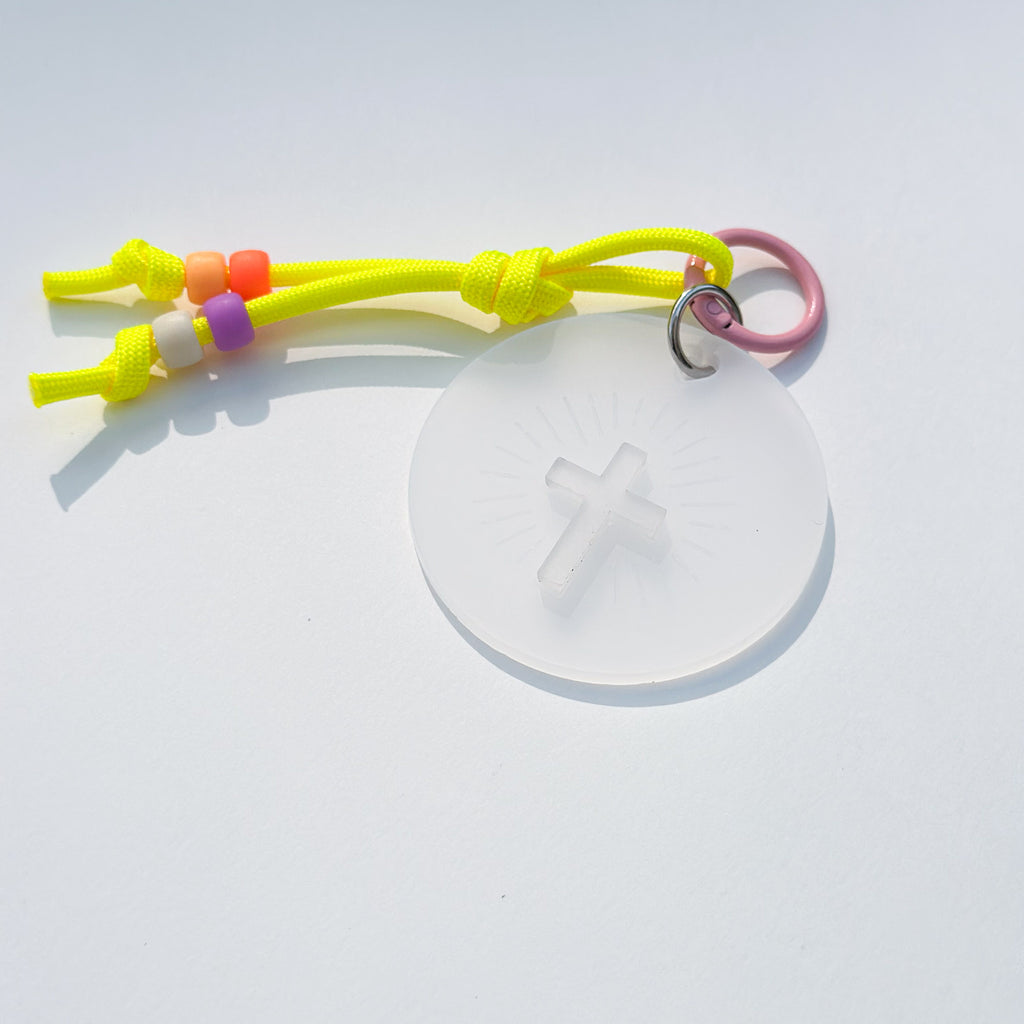 Mini Holy Charm Frosted White