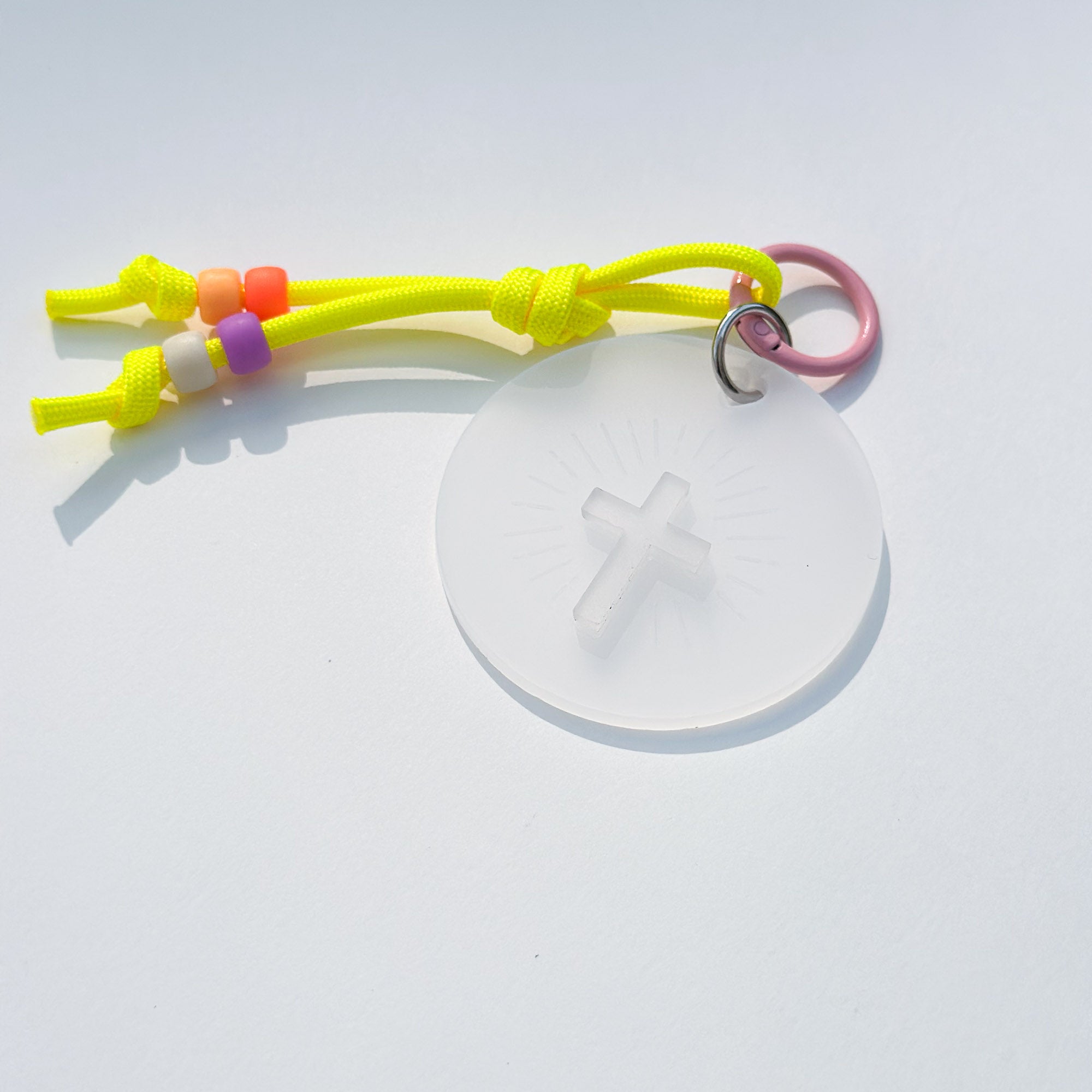 Mini Holy Charm Frosted White
