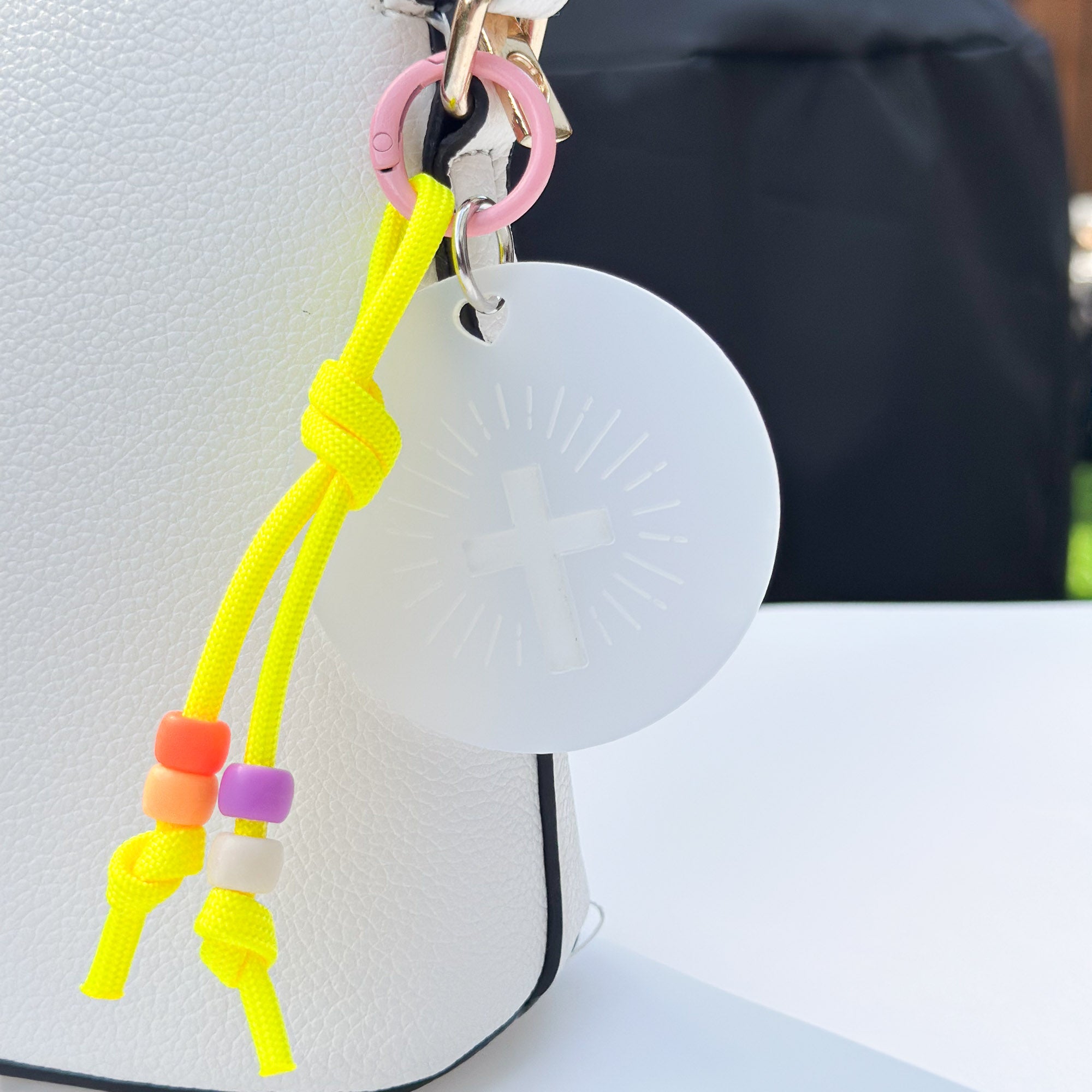 Mini Holy Charm Frosted White