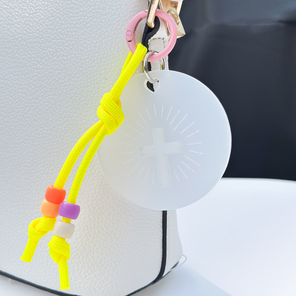 Mini Holy Charm Frosted White
