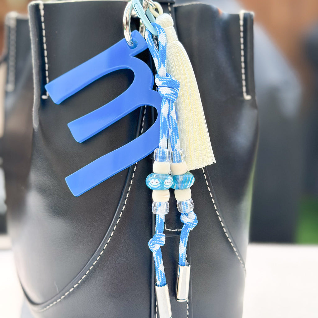 Letter Charm Blue