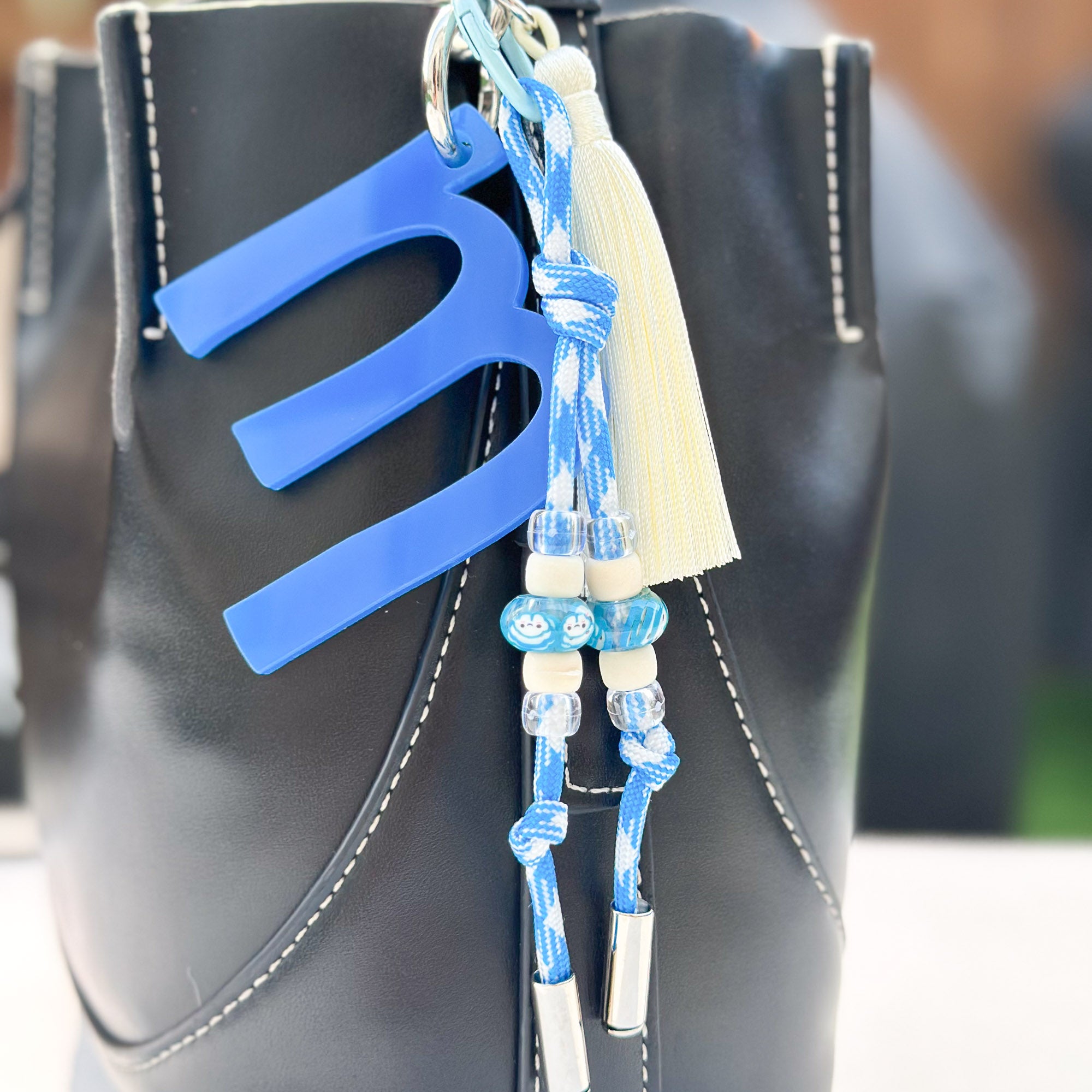 Letter Charm Blue
