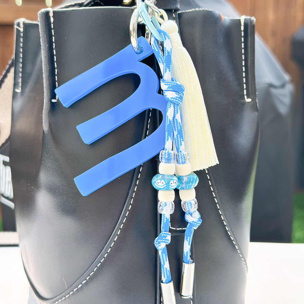 Letter Charm Blue