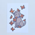 Nucita Monarch Dreams - Art Postcard