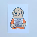 Marilu Mugshot - Funny Art Postcard