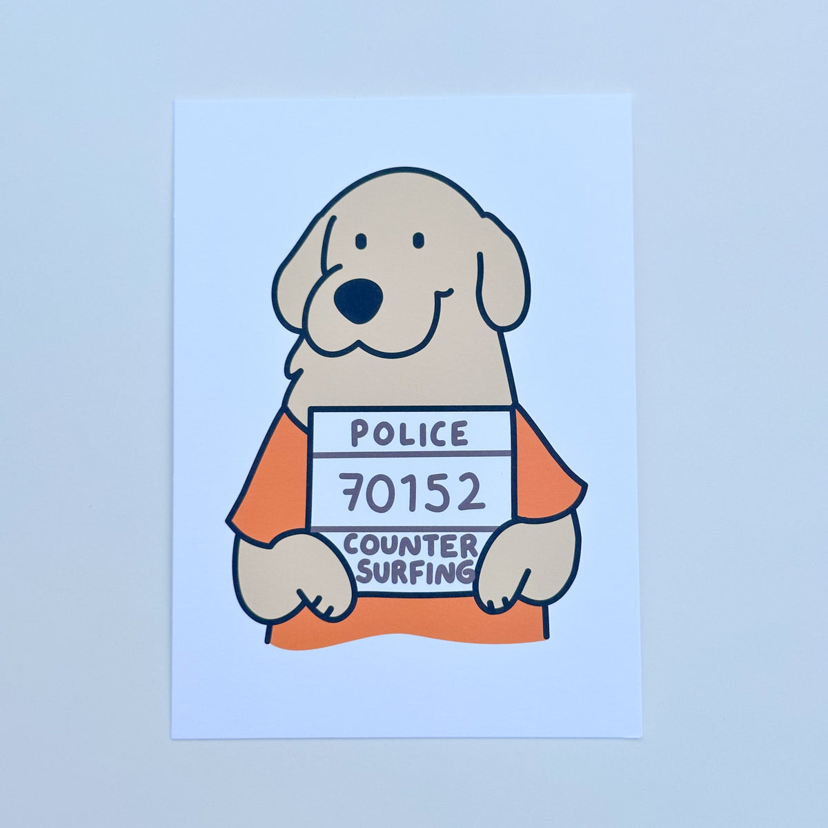 Marilu Mugshot - Funny Art Postcard