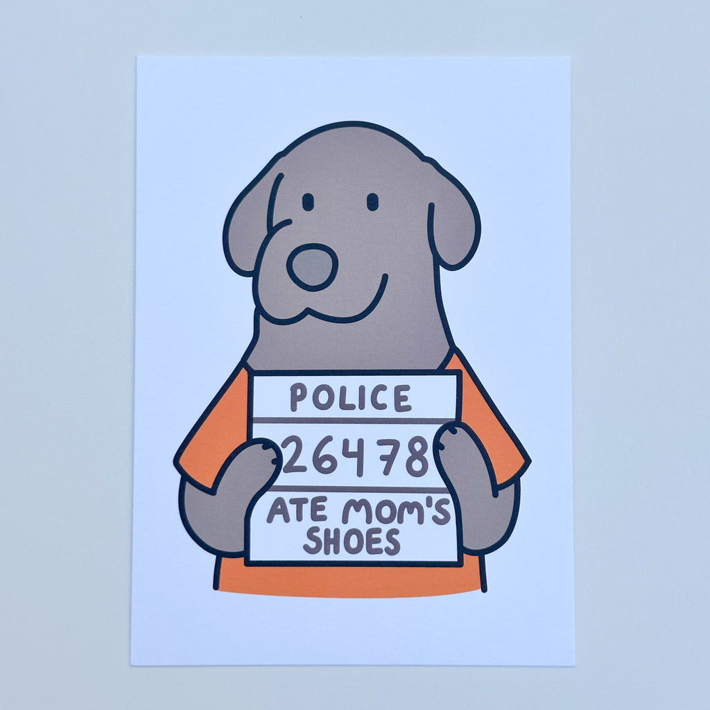 Nucita Mugshot - Funny Art Postcard