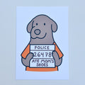 Nucita Mugshot - Funny Art Postcard