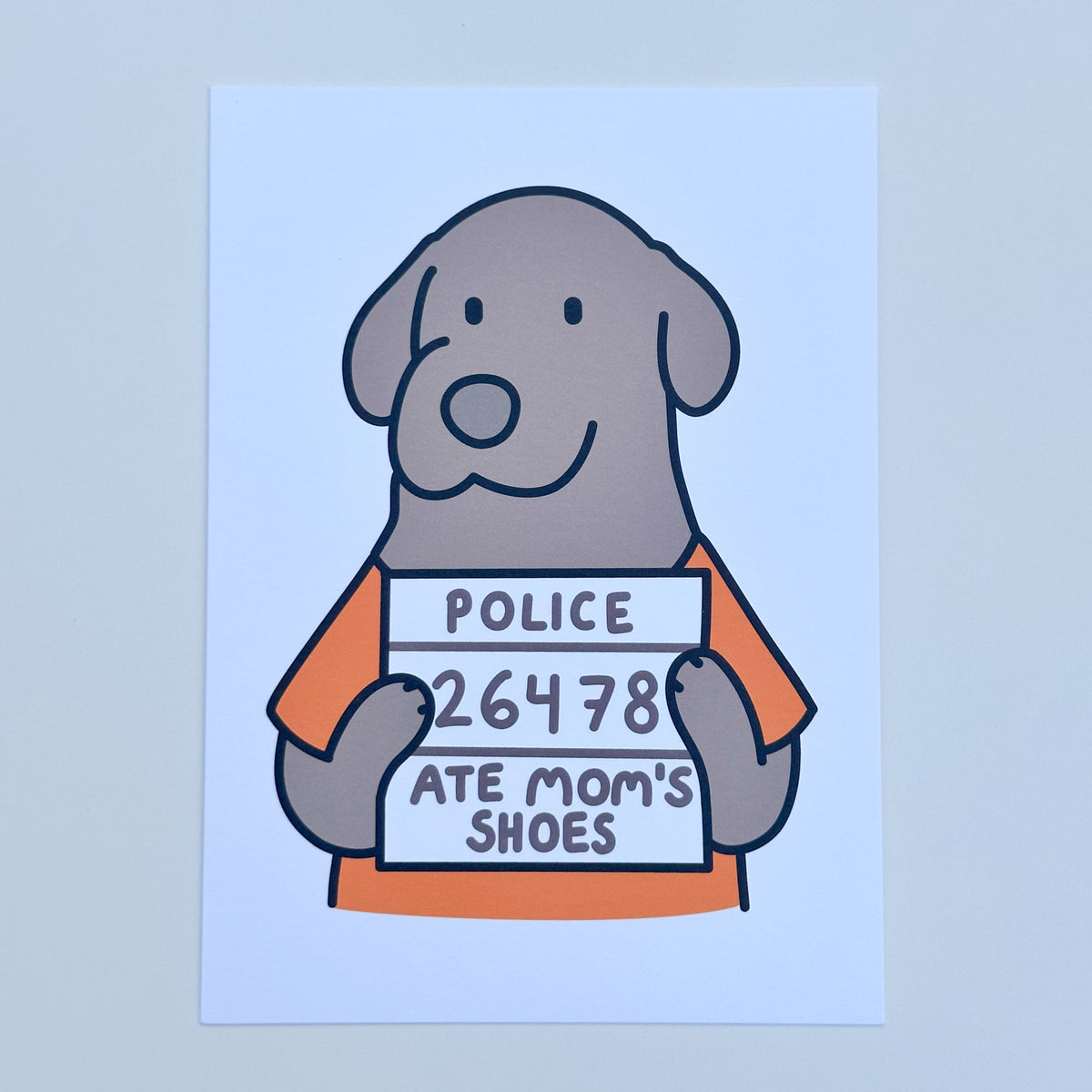 Nucita Mugshot - Funny Art Postcard