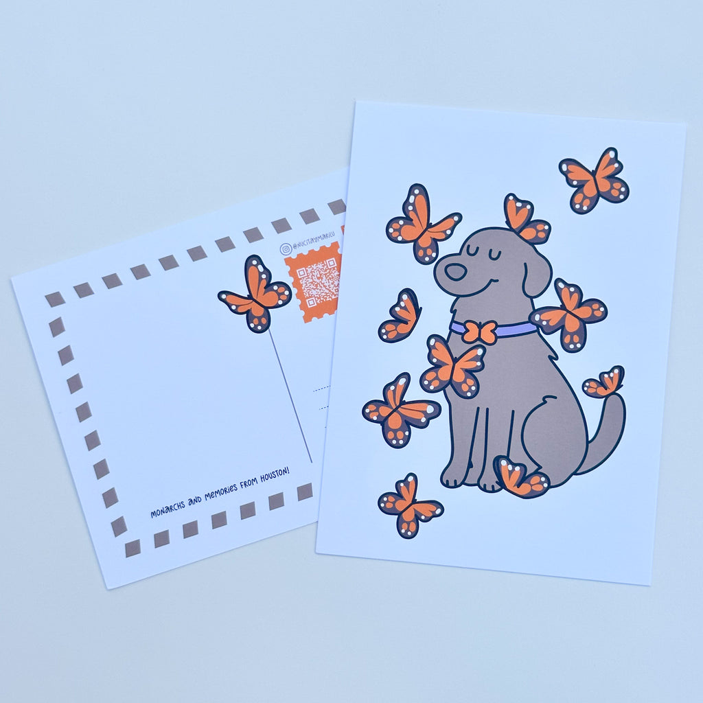 Nucita Monarch Dreams - Art Postcard
